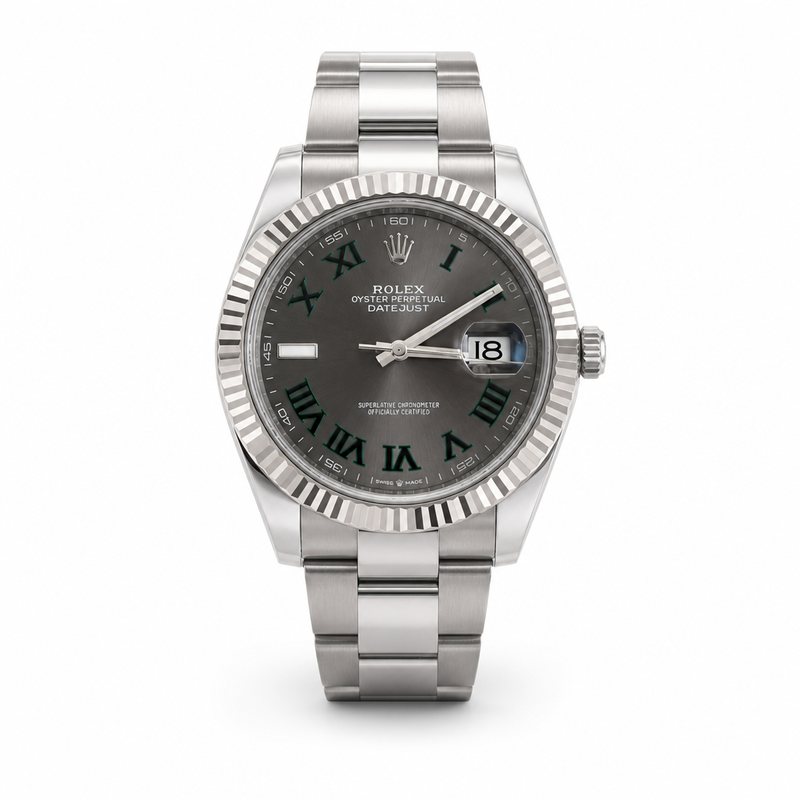 Rolex Datejust, stainless steel: White